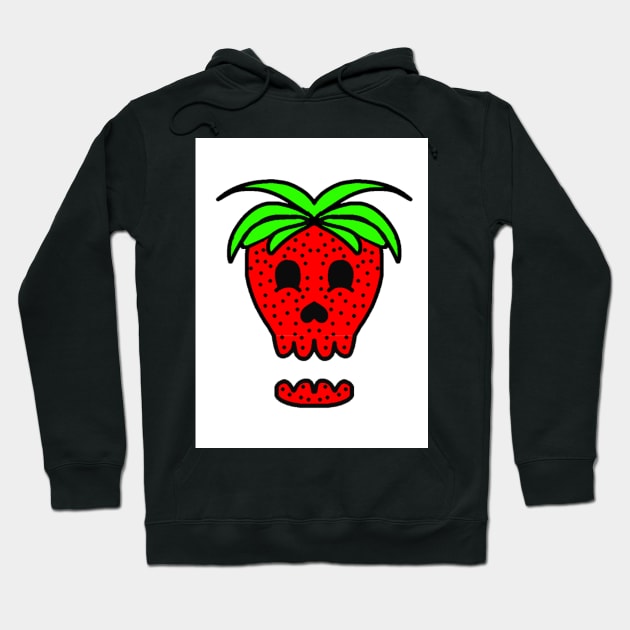 Strawberry Skull Hoodie by mushriah333